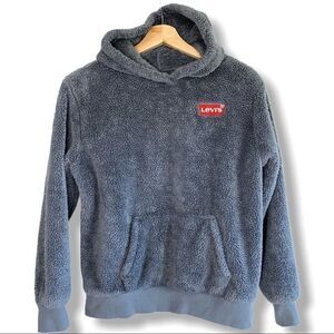 Levi’s Sherpa Grey Hoodie Sweatshirt